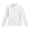 White, variant on Asxite Girls Solid Tops Mock Neck Long Sleeve Lettuce Cuffs Stretch Cotton Fall Winter Tee 5T