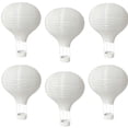 thumbnail image 1 of Lámpara de papel con forma de globo aerostático de color blanco puro, pintada a mano, decorativa, para jardín de infantes, para niños, 1 of 2