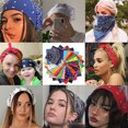 thumbnail image 2 of 17KM-Pañuelo cuadrado Punk para niña y niña, Bandanas bohemias para la cabeza, accesorios para el cabello, 2 of 6