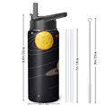 thumbnail image 4 of Galaxy Insulated Water Bottle with Straw & Cleaning Brush – 18oz | Leakproof, BPA-Free, 304 Stainless Steel, Wide Mouth, Travel Mug for Car, Gym, Office, Starry, Christmas Thanksgiving Gift, 4 of 5