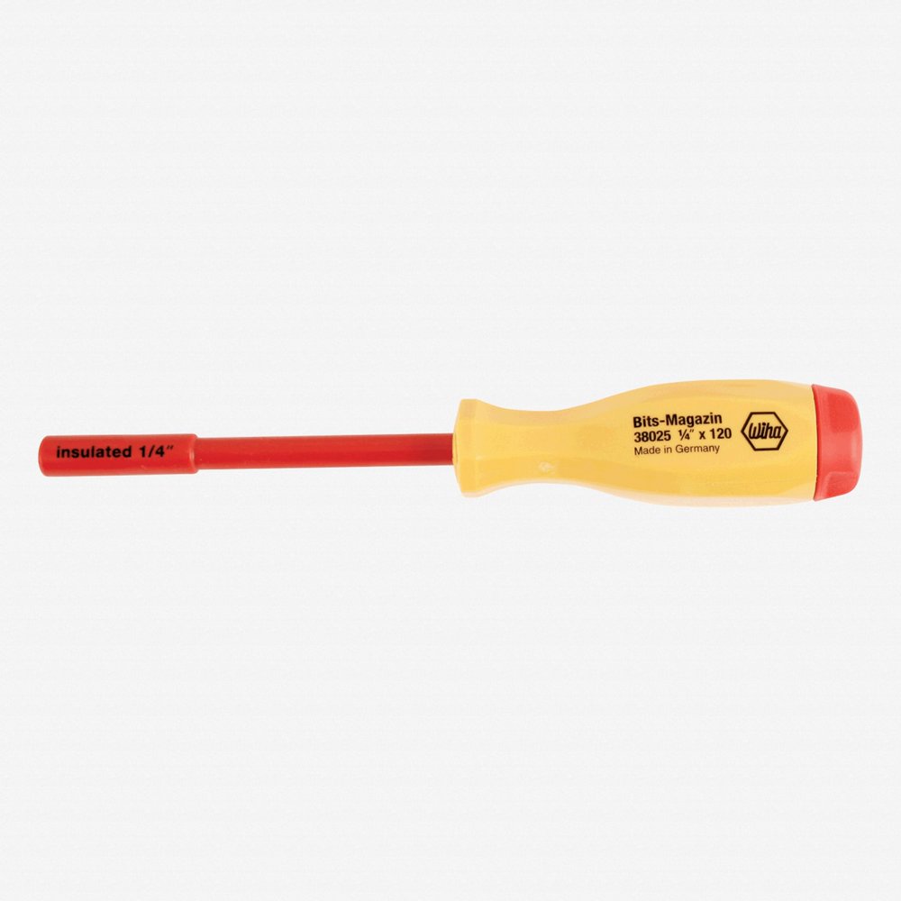Wiha 38025 Insulated Bit Holding Screwdriver, 1/4" Walmart