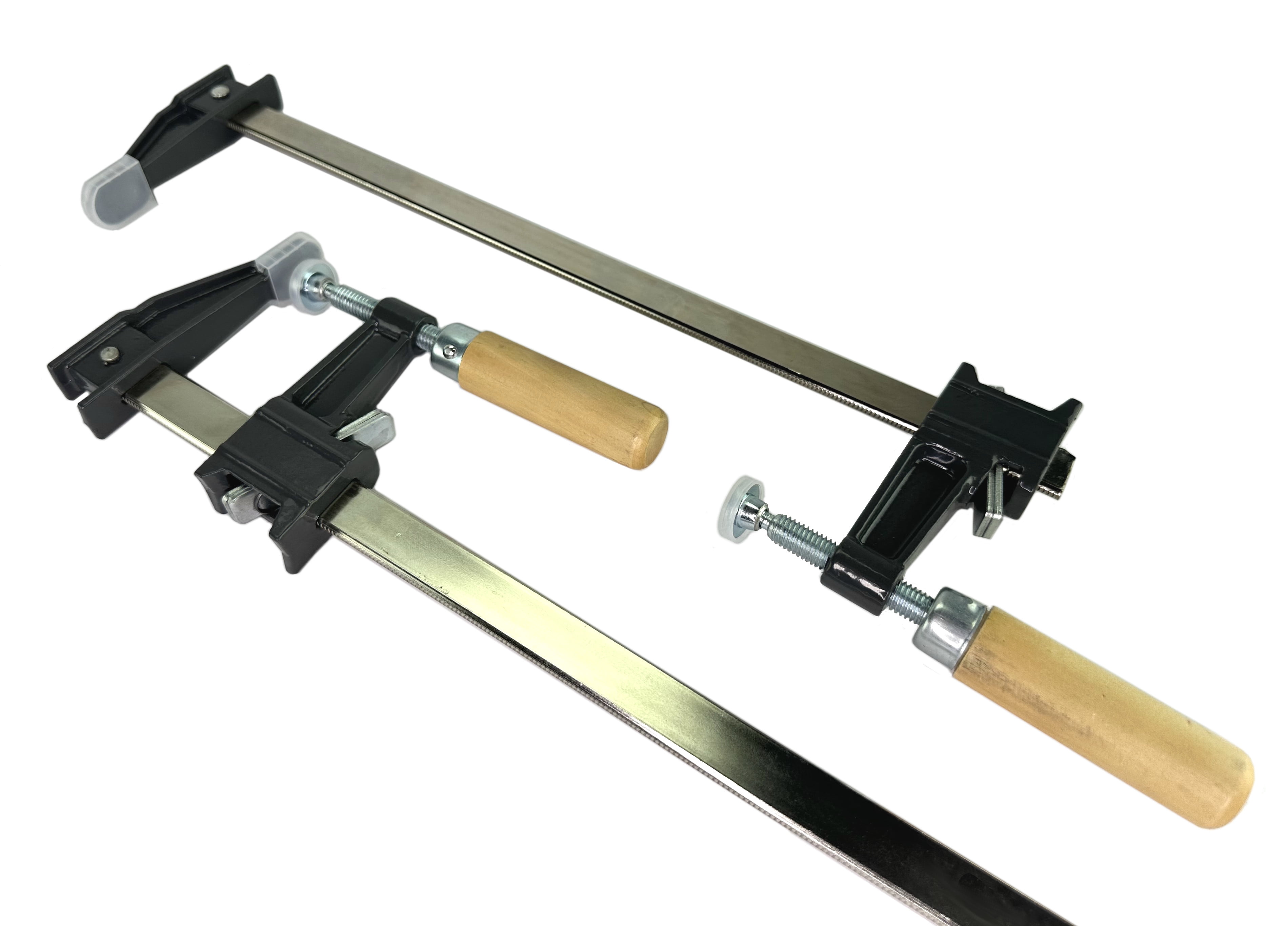 Set of 2 - 36" Steel Bar Clamp with Metal Ratcheting System and Quick Release Suitable for a Wide Range of Woodworking and Metalworking