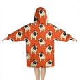 thumbnail image 2 of Pug Dog Blanket Hoodies for Kids 6-13YR Oversize Wearable Blanket Hoodies for Boys Girls Teens, 2 of 7
