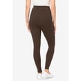 thumbnail image 2 of Woman Within Plus Size Petite Side Pocket Ankle-Length Pull-On Stretch Knit Cotton Spandex Leggings, 2 of 6