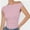 Pink, variant on Womens Summer Off The Shoulder Crop Tops Sleeveless One Shoulder Ruched Asymmetrical Going Out Tank Top