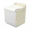 thumbnail image 2 of Fish Scale Washer Cover, Simplistic Contemporary Style Japanese Waves with Ombre Color Details, Dust and Dirt Free Decorative Print, 29" x 28" x 40", Yellow and White, by Ambesonne, 2 of 3