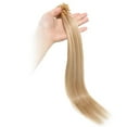 thumbnail image 6 of MY-LADY 100S Nail U Tip Fusion 100% Remy Human Hair Extensions Keratin Pre Bonded Hairpiece Straight 0.5g/s, #18P613 Ash & Bleach Blonde, 22inch, 6 of 10