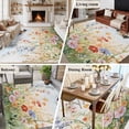 thumbnail image 6 of Rectangle Area Rug 6x9ft,Summer Colorful Wild Flowers Washable Carpet Non-Slip Runner Accent Rugs Indoor Floor Mat for Bedroom Living Room Decor,Country Exquisite Bird, 6 of 9