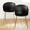 thumbnail image 3 of Flam Dining Chairs - Set of 2-Black and Gold-South Shore, 3 of 10