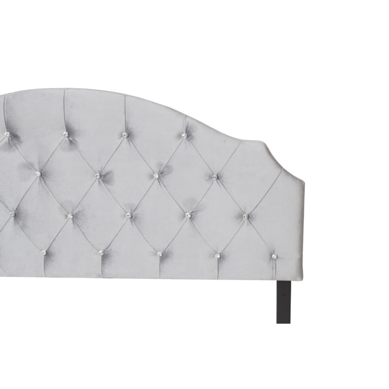 Home Design Evelina Queen Headboard with Diamond Button Tufting photo 4
