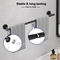 thumbnail image 5 of Toallero Negro Mate Toalleros De 18 Pulgadas Para Baño Montado En La Pared Sus304 Toallero De Baño De Acero Inoxidable Longitud Total Barras De Toalla De 20,4 Pulgadas, 5 of 5