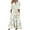 White, variant on Summer Dresses for Women 2025 Plus Size Short Sleeve V-Neck Maxi Dress with Pocket Sundresses for Women Beach Fashion