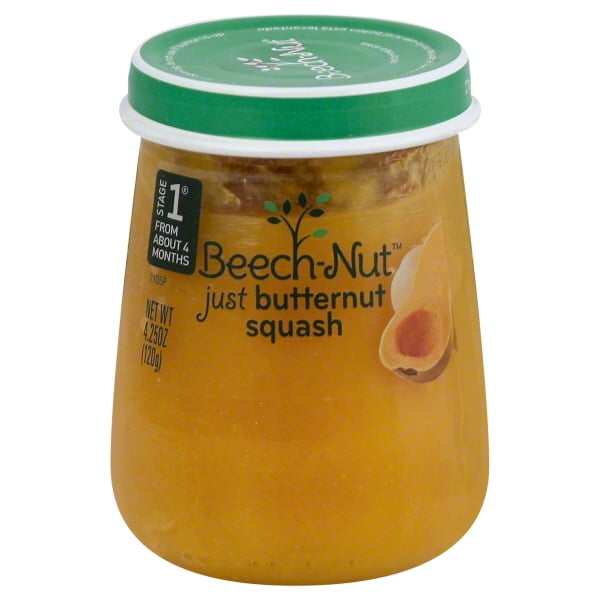 BeechNut Just Butternut Squash Stage 1 Baby Food, 4.25 oz Walmart