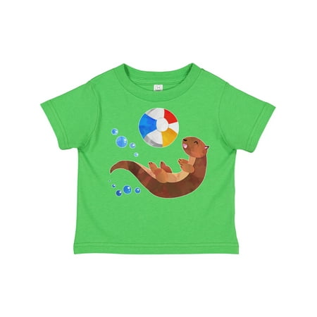 

Inktastic Cute Otter and Beachball Gift Toddler Boy or Toddler Girl T-Shirt