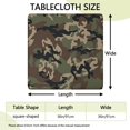 thumbnail image 2 of Pixel Gray Camo Digital Pattern Square Fitted Tablecloth with Elastic Edge,Square Table Cover,Washable Elastic Table Cover for Home Kitchen Party Decor 36"x36", 2 of 6