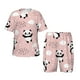 thumbnail image 1 of Fotbe Panda Pijama Estampada de 2 Piezas para Niños – Ropa de Dormir de Manga Corta Cómoda para Niños y Niñas, Camiseta y Shorts de Algodón-Small, 1 of 6