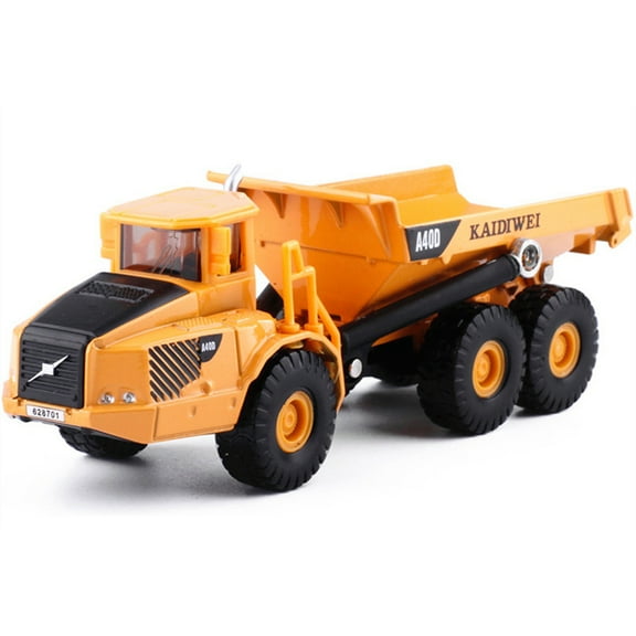 Die-cast Tipper Truck Joints Model Vehicle Pull Back & Go Lorry Interactive Realistic Car Toy Toddler Boys New Year