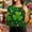 Shirts-684Multicolor, variant on St Patricks Day Shirt Gold Celtic Knot Shamrock Round Neck 3/4 Sleeve Vintage Tees Traditional Irish Totem Graphic Tunic