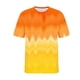 thumbnail image 5 of Ceisia Men's Loose Fit Solid Color T-shirt Short Sleeve Round Neck Elastic Casual Daily Sport Tee Tops Yellow XXL Gifts, 5 of 6