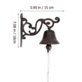 thumbnail image 2 of MasteelfCA Wall Hanging Bell Iron Doorbell Welcome Sign Retro Style Manually Shaking Doorbell, 2 of 8