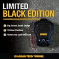 thumbnail image 2 of Altavoz Bluetooth portátil DEWALT Jobsite Pro Black Edition, 2 of 9