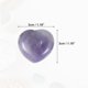 thumbnail image 4 of Vocoste - 3 cristales de imitación de amatista morada, piedra de corazón tallada, piedra de palma de bolsillo para relajarse contra el estrés, 4 of 7