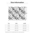 thumbnail image 5 of Yiaed Hand Drawn Snake Print Blanket Throw Blanket Soft Cozy Flannel Blanket for Home Bed Sofa Couch Chair-50"x40", 5 of 6