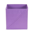 thumbnail image 6 of Household Essentials Diagonal Pull Collapsible Fabric Cube Open Storage Cube, 6-Pack, Purple, 6 of 7