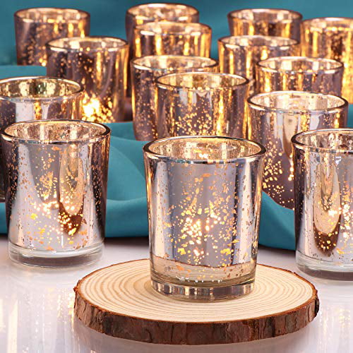 Hearts GLASS Candle VOTIVE HOLDERS for Wedding Centerpieces Table Decorations 