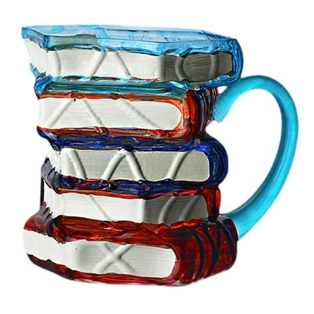 Accesorios para tazas de café, novedades para bebidas frías y calientes, accesorios de lectura, Mango azul