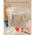 thumbnail image 6 of Lovevook Diaper Bag Tote,Fashion Mommy Tote Bag Work Travel Diaper Bag Fit up to 15.6inch Laptop Chic Puffer Fabric Soft & Comfortable, 6 of 8