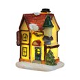 thumbnail image 1 of Coiry Christmas Santa Claus Snow House Luminous LED Light Xmas Tree Village Figurines, 1 of 6