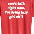 thumbnail image 3 of Instant Message - Can't Talk - Women's Short Sleeve Graphic T-Shirt, 3 of 6