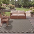 thumbnail image 4 of SAFAVIEH Courtyard Blair Checkered Indoor/Outdoor Area Rug, Black/Light Grey, 5'3" x 7'7", 4 of 14