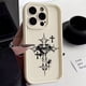 thumbnail image 4 of Funda de teléfono con estampado de Cruz Negra de lujo para iPhone 16, 15, 14, 13, 12, 11 Pro Max, Mini, XR, XS, 7, 8 Plus, SE2, Funda suave a prueba de golpes, 4 of 5