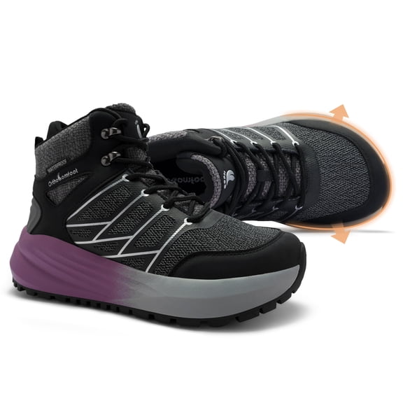 OrthoComfoot Women's Orthopedic Waterproof Hiking Boots for Outdoor Wear