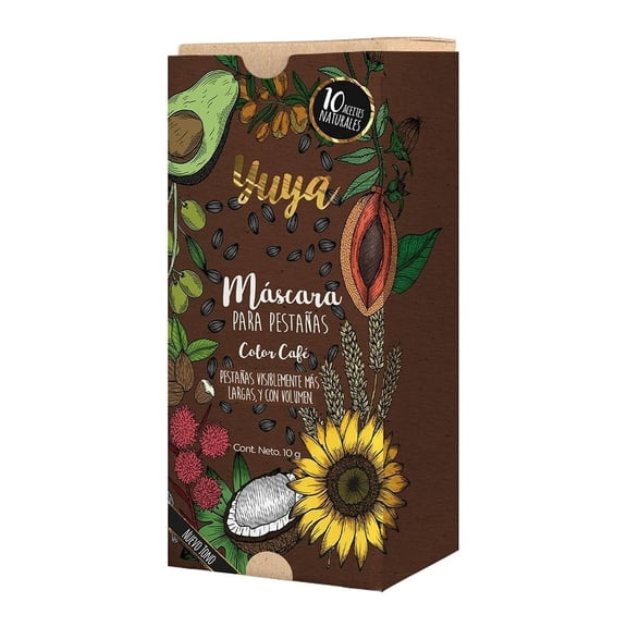 Máscara para pestañas Yuya Republic Cosmetics 10 aceites esenciales 10g