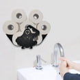thumbnail image 3 of Portarrollos de Papel Higiénico Soporte de Papel Independiente Lindo Novedad Animal Casero , Negro M Baoblaze Sujetador de papel, 3 of 8
