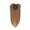thumbnail image 3 of MY-LADY Silk Mono Base Clip in Topper 100% Remy Human Hair Extensions Women Toupee Hairpiece with Bangs for Thinning Hair, 3 of 10