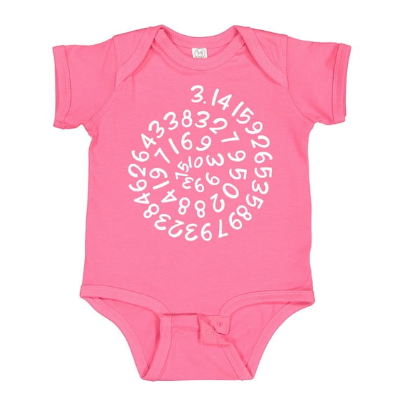 Inktastic Pi Day Pi Numerals in Spiral Boys or Girls Baby Bodysuit