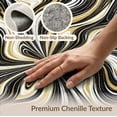 thumbnail image 6 of ODIKA 2'x3' Washable Throw Rug Bold Veined Streaks Flow Symmetrical Motif Vein Abstract Swirl Refined for Hallway, Study Room, Non-Slip Low Profile, Flatwoven, 6 of 7