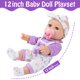thumbnail image 2 of Baby Doll UZIDBTO 12 con estampado de flores, 31 cm, para niñas mayores de 3 años, 2 of 7