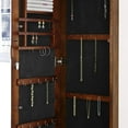 thumbnail image 3 of Southern Enterprises Wall-Mounted Mirror Jewelry Armoire, Warm Brown Walnut, 3 of 6