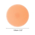 thumbnail image 4 of Unique Bargains 1 Pc Portable Silicone Facial Cleansing Brush Round 2.44"x1.3"x0.79" Flesh, 4 of 7