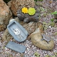 thumbnail image 6 of Opvise Garden Ornament Key Hider Simulation Stone Design Waterproof Secure Outdoor Key Storage Resin Key Box C, 6 of 7