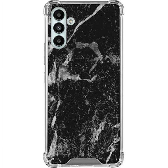 Skinit Marble Crushed Black Galaxy A13 5G Clear Case