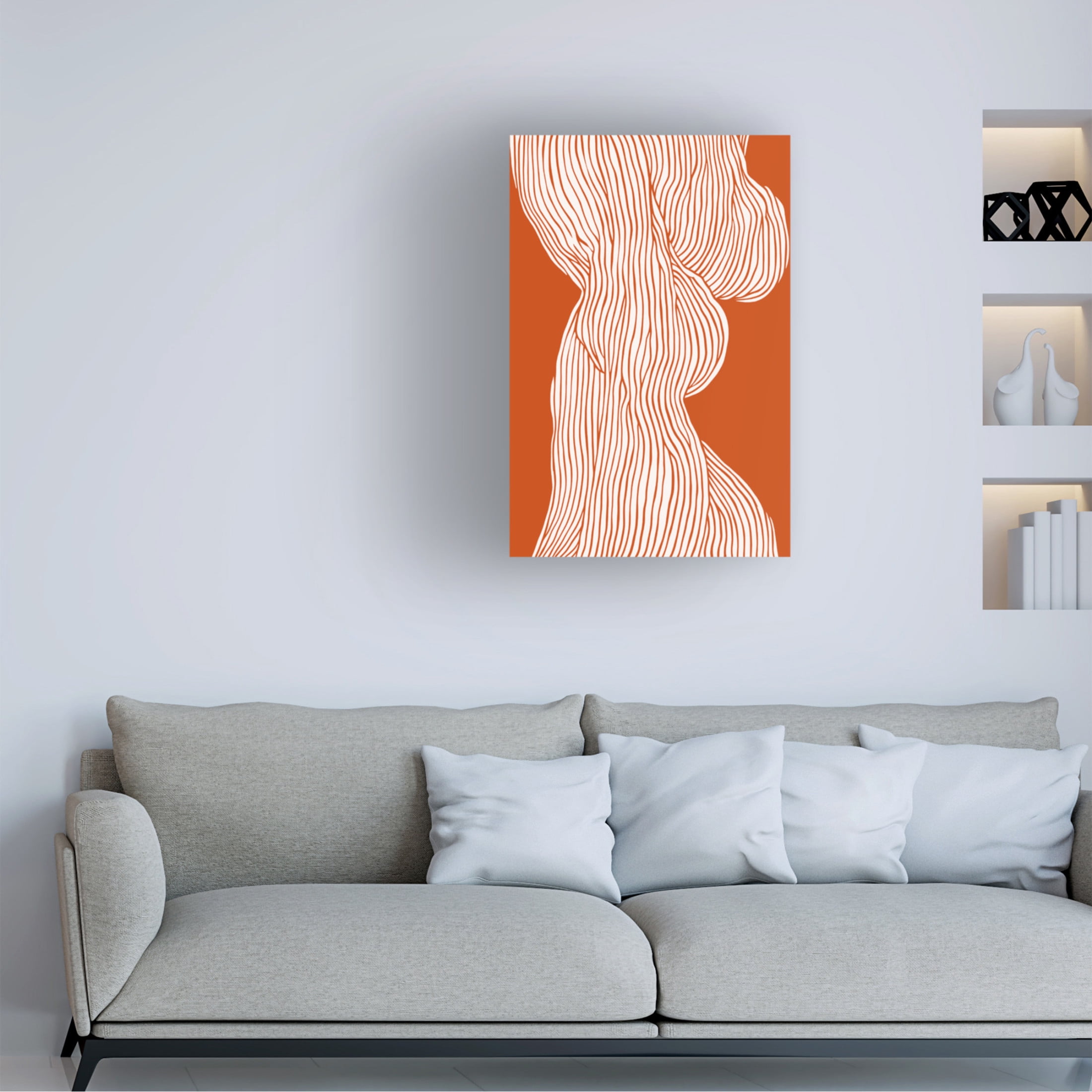 Trademark Fine Art Treechild Fibers No 1 OrangeBrown Canvas Wall Art