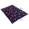 thumbnail image 4 of Red Strawberry Plants Dark Pattern Blanket,Comfortable Soft Lamb Wool Throw Blanket,All Season,Warm Lightweight Blankets for Sofa Bed Couch Living Room Chair,40"x50", 4 of 4