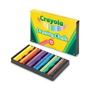 3.19 in. x 0.38 in. Diameter Colored Drawing Chalk - Assorted Colors (12/Set)