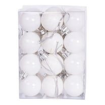 24 pcs Christmas Tree Ornaments Set Mini Shatterproof Holiday Ornaments Balls for Christmas Decorations
